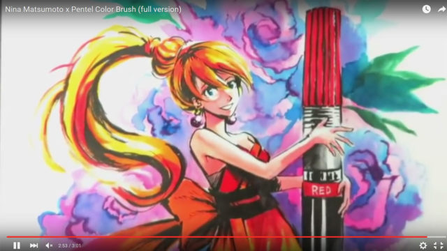 Pentel Color Brush video