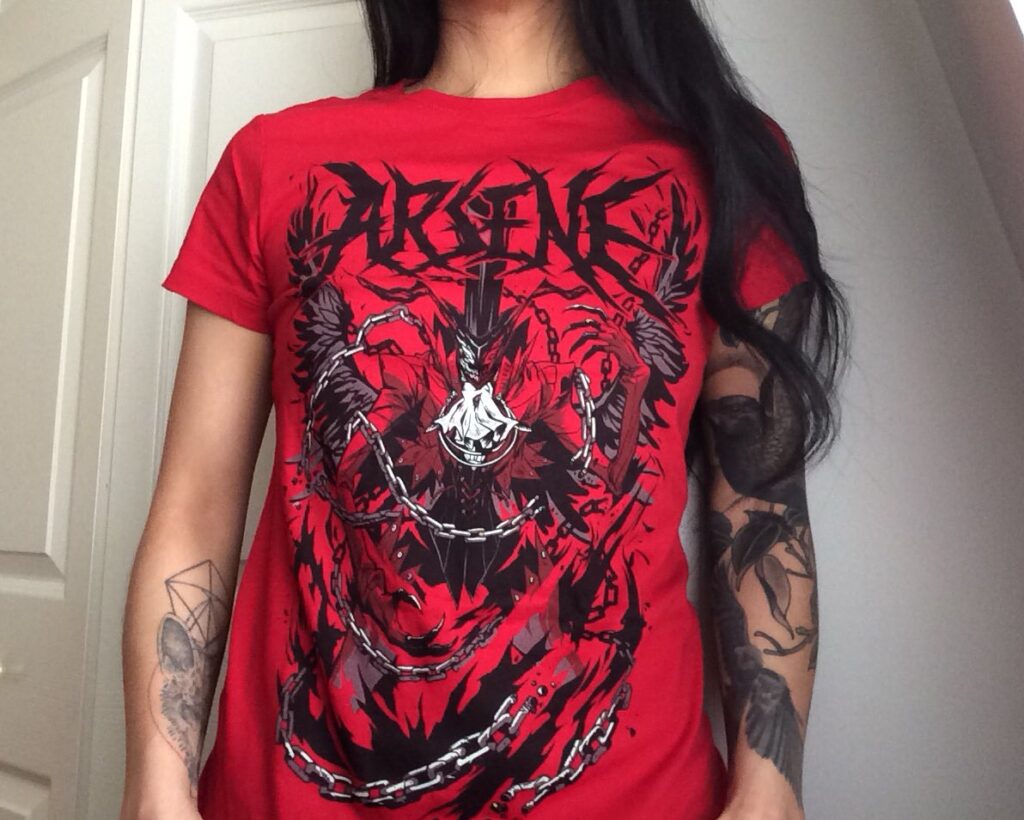 Photo of me wearing the Soul of Rebellion shirt