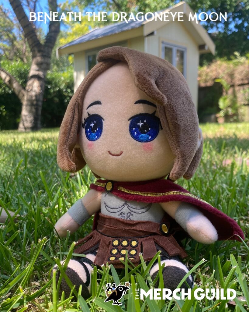 Completed plush of Elaine from Beneath the Dragon Eye Moons