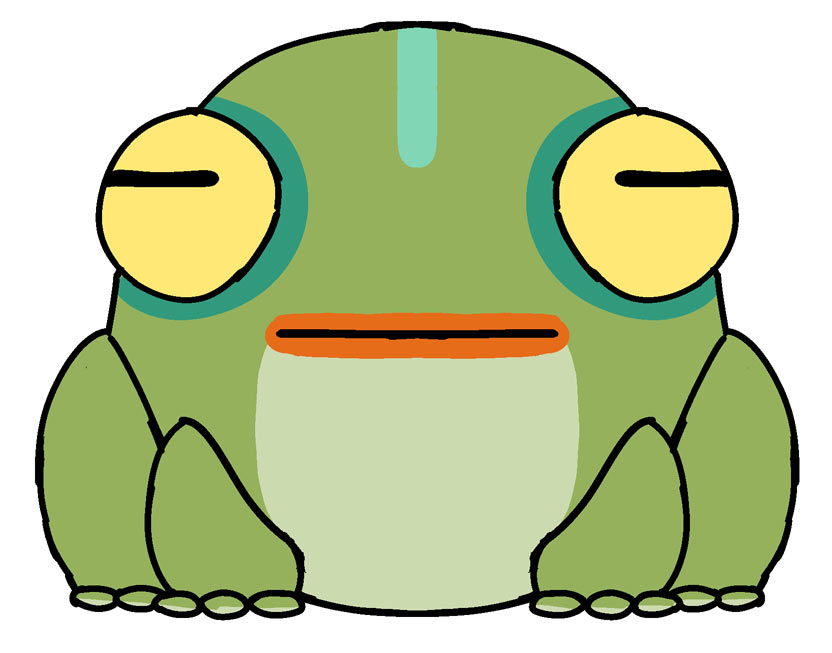 Design drawing for the Frinos plush (Hades 2)