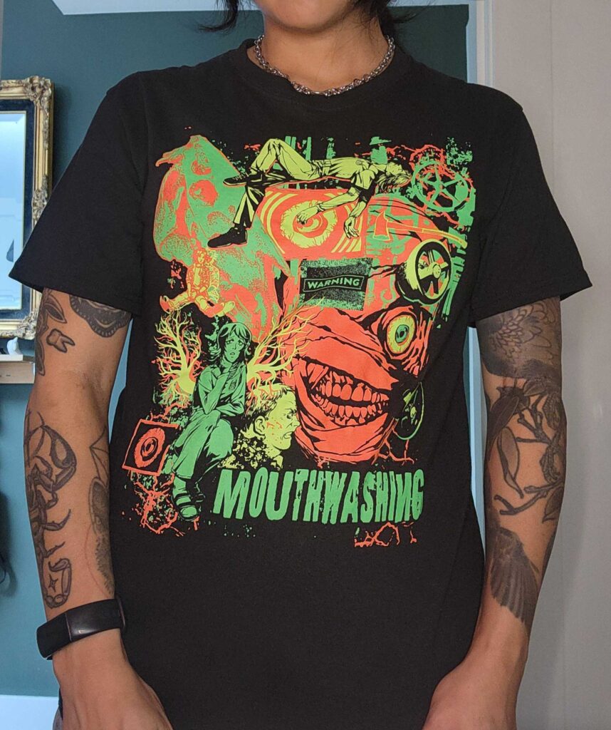 A photo of me modeling the Come to Daddy shirt