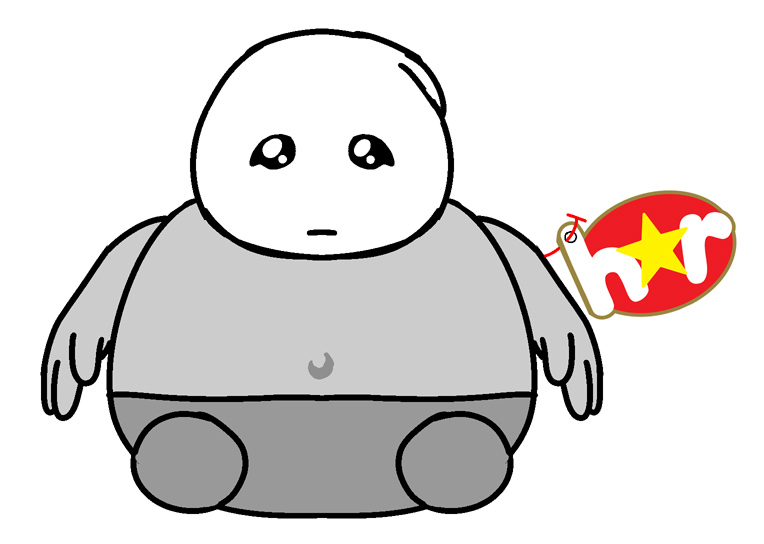 Design drawing for the Strong Sad plush (Homestar Runner)